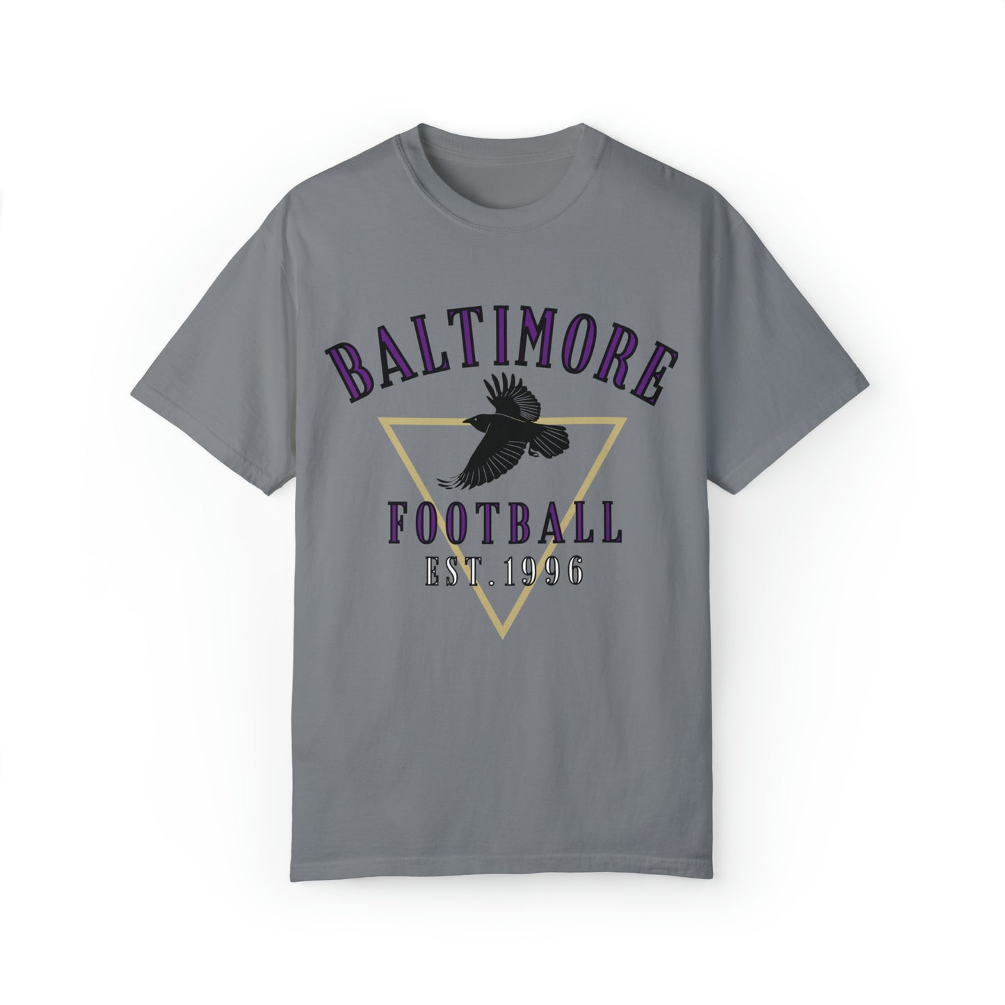 Baltimore Ravens T-Shirt - Vintage Short Sleeve Tee - Comfort Colors Oversized Men's Women's Apparel - Design 3