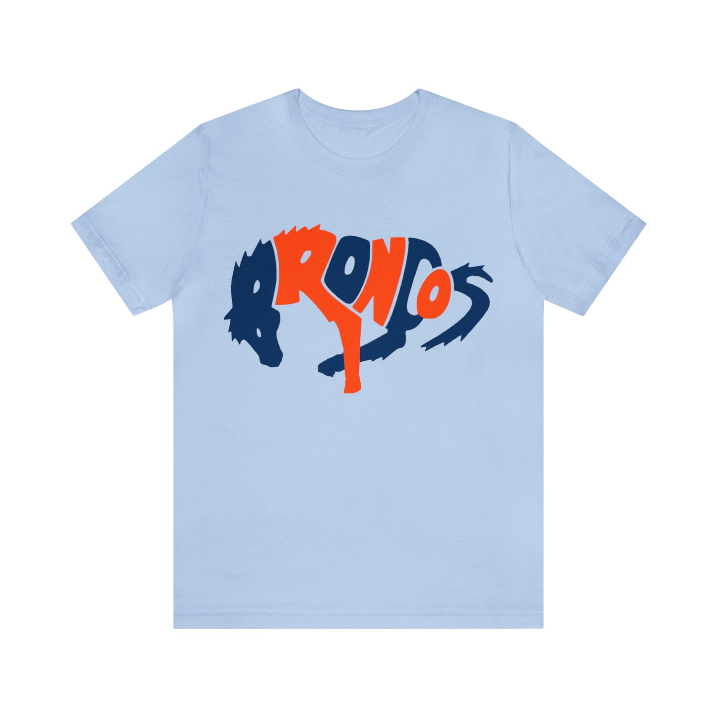 Retro Denver Broncos Tee - Vintage Colorado Football Style Short Sleeve T-Shirt - Men's & Women's - Design 3