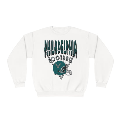 Teal Vintage Throwback Philadelphia Eagles Crewneck - Retro Unisex Football Sweatshirt - Men's & Women's 90's Oversized Hoodie