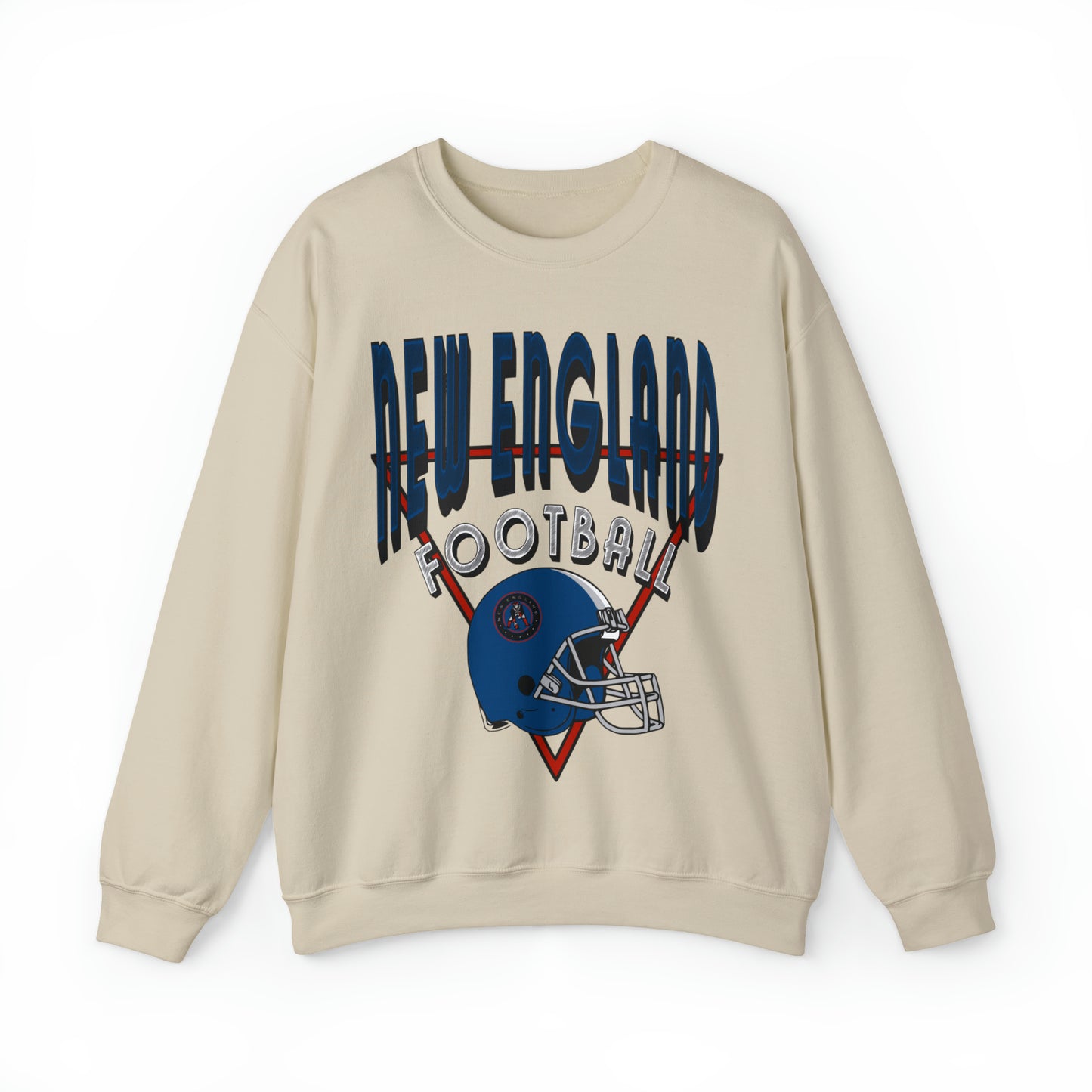 Vintage New England Patriots Sweatshirt - Vintage Style Football Crewneck - Men's & Women's Football Apparel