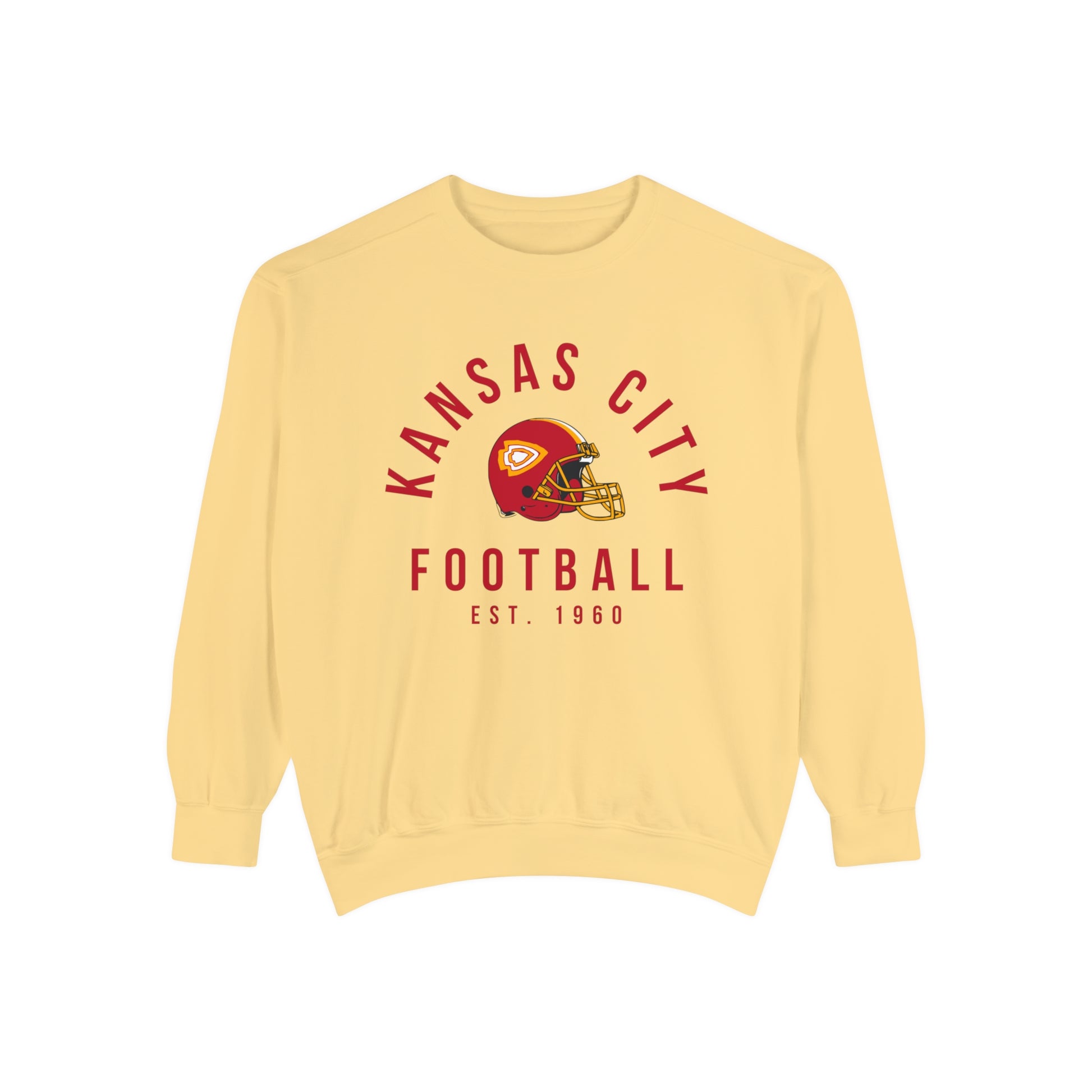 Kansas City Chiefs Crewneck Sweatshirt - Hippy NFL Football Comfort Colors Hoodie - Men's & Women's Oversized Apparel Design 5