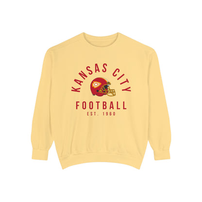 Kansas City Chiefs Crewneck Sweatshirt - Hippy NFL Football Comfort Colors Hoodie - Men's & Women's Oversized Apparel Design 5