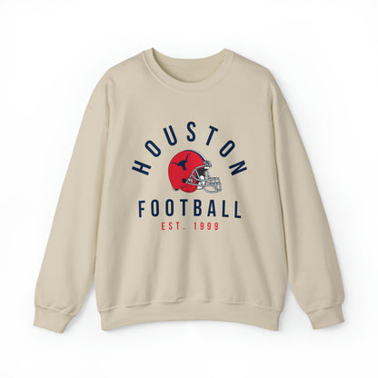 Vintage Houston Texans Crewneck - Vintage Style Football Sweatshirt - Men's Women's Unisex Apparel - Design 1