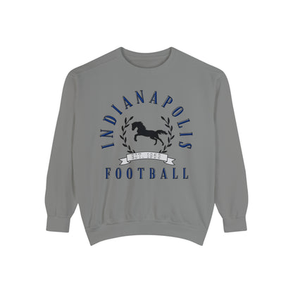 Comfort Colors Vintage Indianapolis Colts Crewneck Sweatshirt - Retro Style Football Apparel - Men's & Women's - Design 1