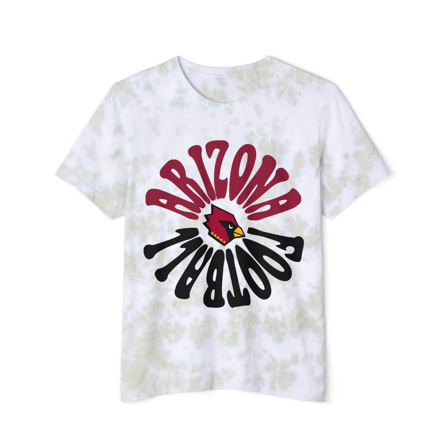 Tie Dye Hippy Retro Arizona Short Sleeve T-Shirt - Vintage Style Football Tee - Men's & Women's Retro Apparel - Design 2