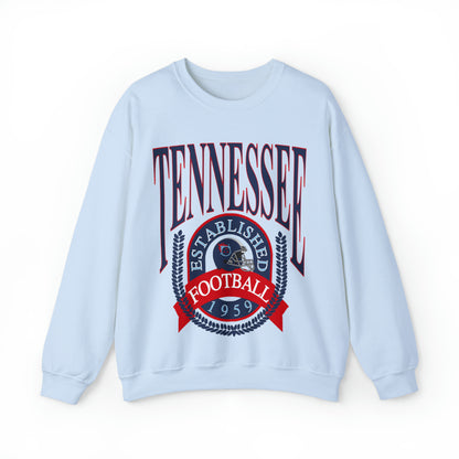 Throwback Tennessee Titans Crewneck Sweatshirt - Vintage Men's & Women's Unisex Football Crewneck - Design 1