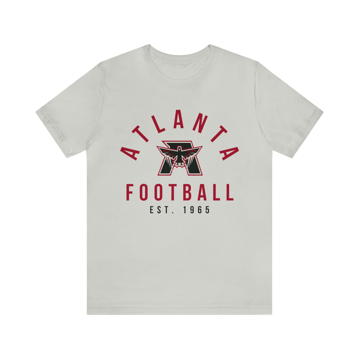 Vintage Atlanta Falcons Short Sleeve T-Shirt - Retro Unisex Football Tee - Men's & Women's - Design 4 gray