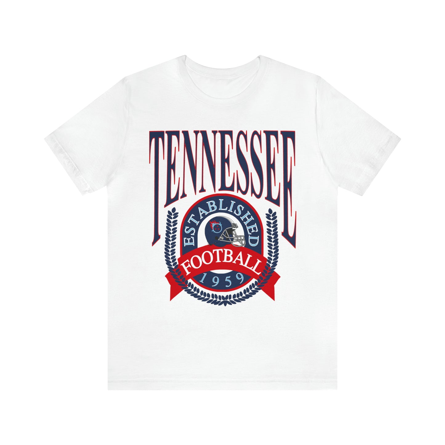 Throwback Tennessee Titans Tee - Vintage Style Football Short Sleeve T-Shirt- Men's & Women's Football Apparel - Design 1
