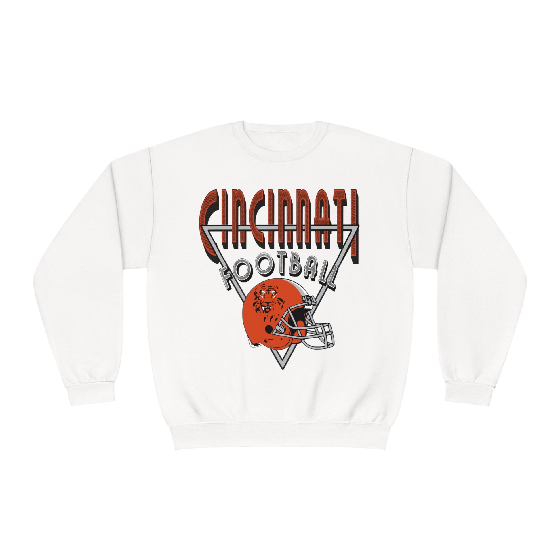 Vintage Cincinnati Bengals Crewneck Sweatshirt - 90's NFL Football Hoodie - Men's & Women's 90's Oversized White