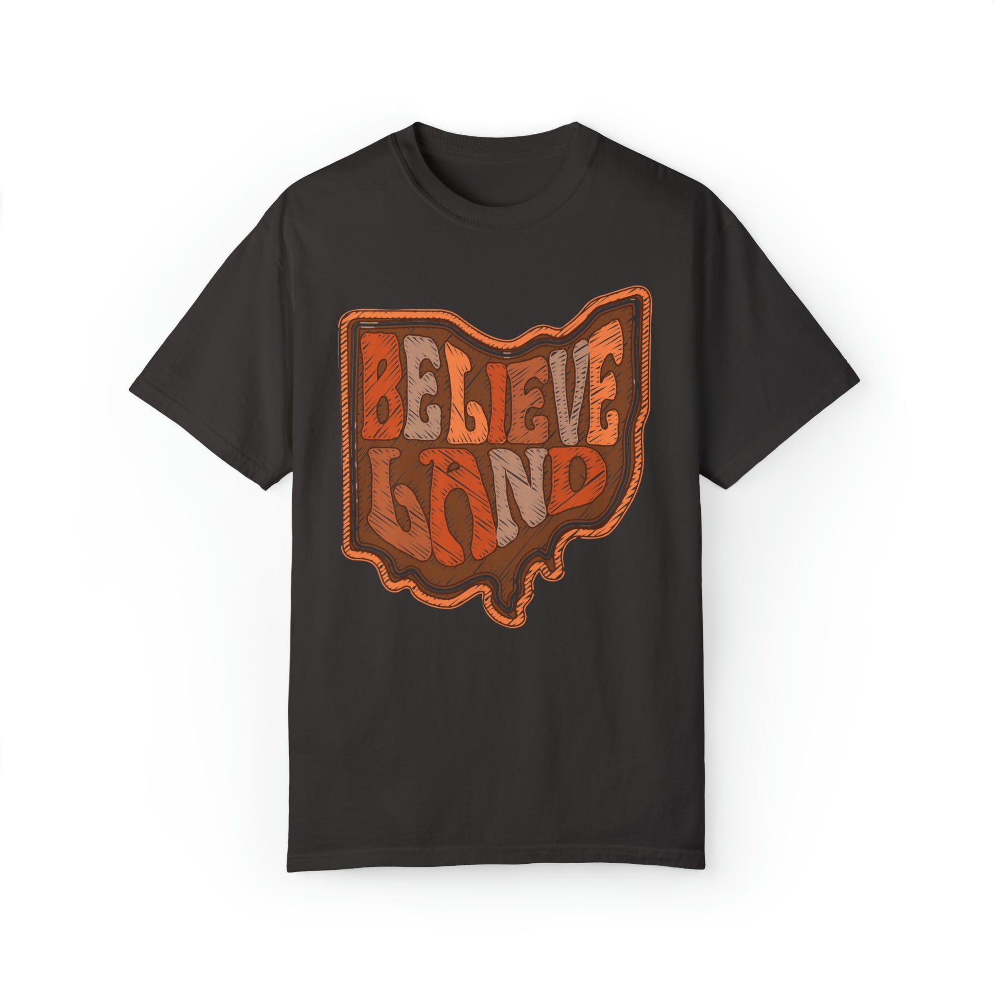 Cleveland Believeland T-Shirt - Short Sleeve Cleveland Browns Tee - Browns Football Gear, Apparel, Team Spirit, Tee - Design 6