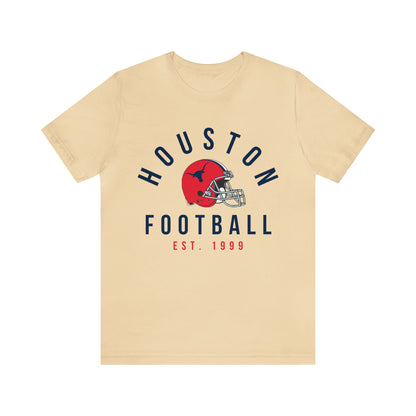 Vintage Houston Texans - Retro Houston Football Short Sleeve Shirt -  Men's Women's Kids Apparel - Design 1