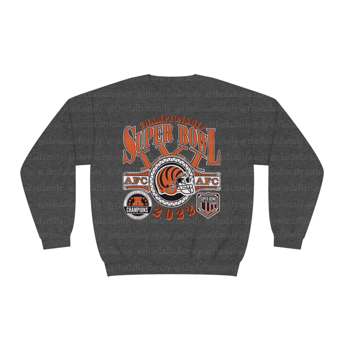 Vintage Cincinnati Bengals Super Bowl Championship Crewneck Sweatshirt - 90's NFL Football AFC Champions Sweatshirt - Men's & Women's Apparel
