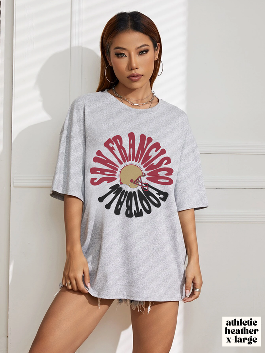 Hippy San Francisco 49ERS Tee - Vintage Football T-Shirt - Men's & Women's Unisex Apparel - Design 2