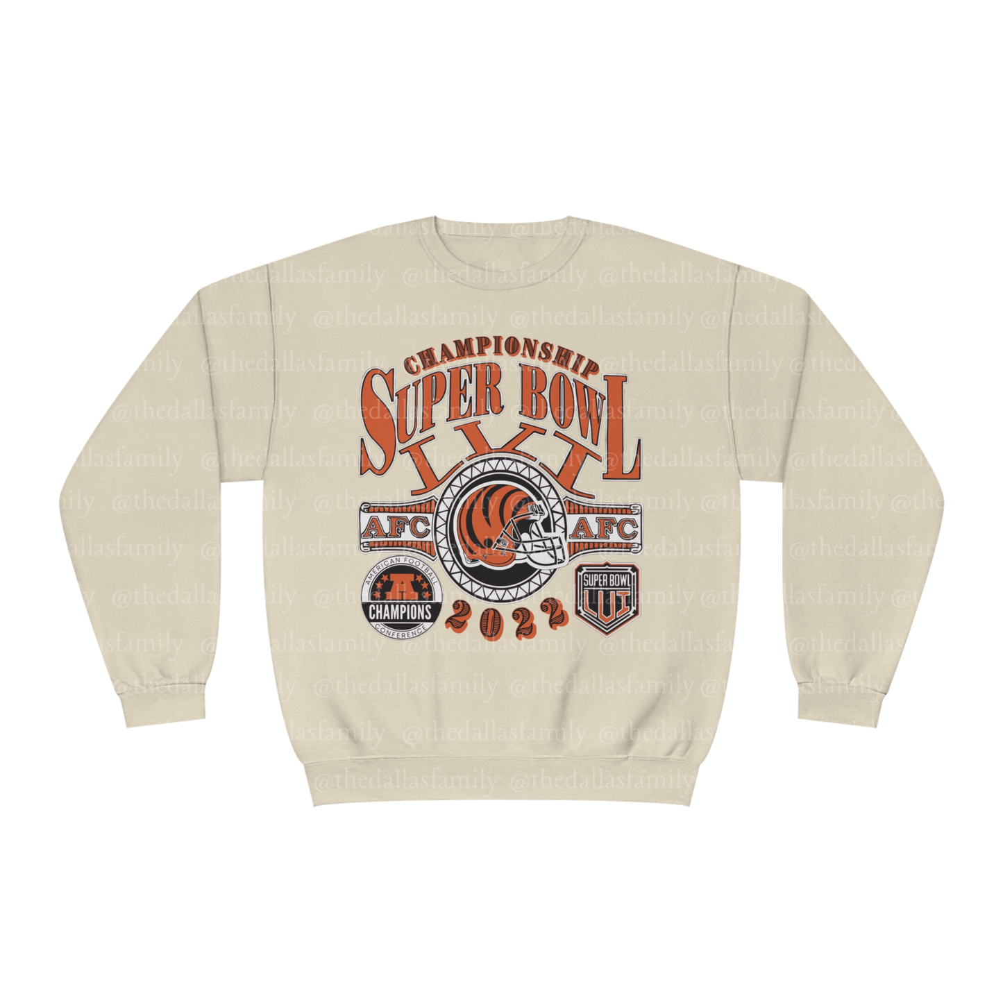 Vintage Cincinnati Bengals Super Bowl Championship Crewneck Sweatshirt - 90's NFL Football AFC Champions Sweatshirt - Men's & Women's Apparel