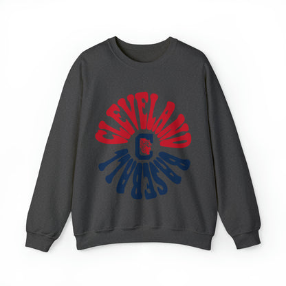 Retro Cleveland Baseball Crewneck - Cle Sweatshirt Baseball Gear - Vintage MLB Apparel