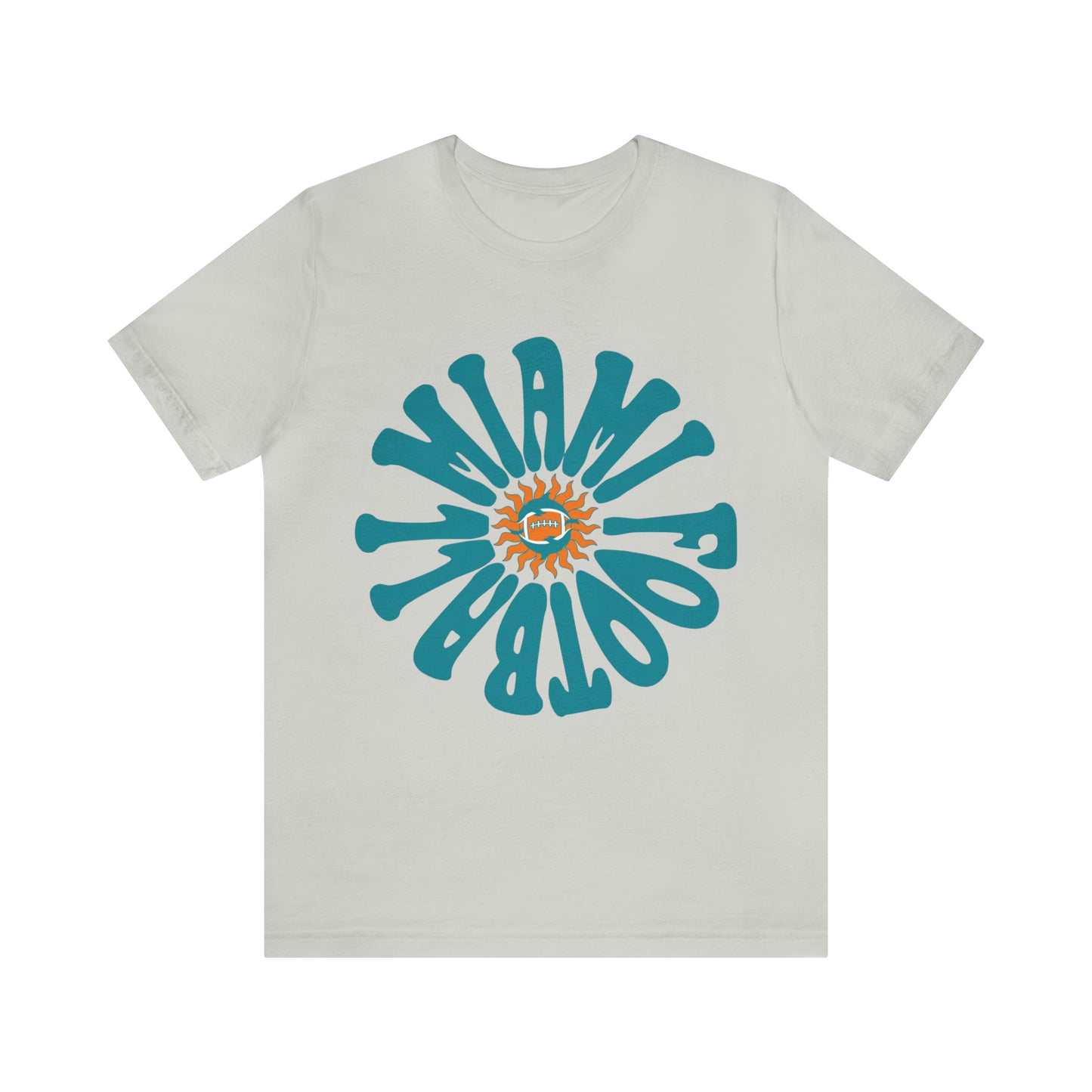Retro Miami Dolphins Football Tee  - Vintage Style Football Crewneck - Men's & Women's Football Apparel - Design 2