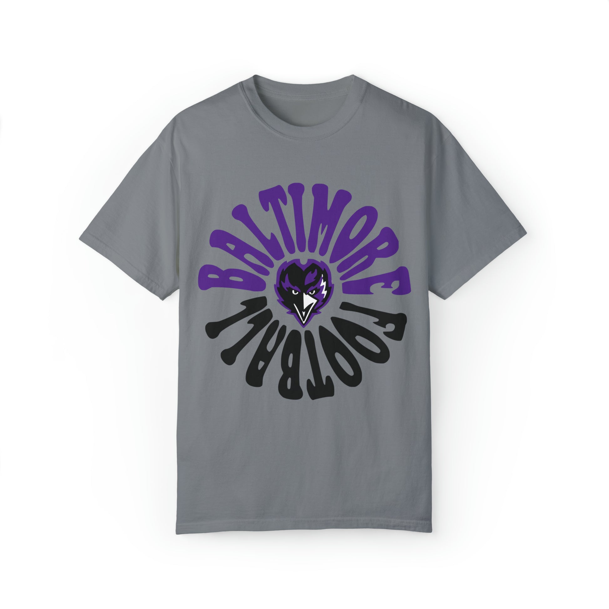 Baltimore Ravens T-Shirt - Vintage NFL Football Short Sleeve Tee Unisex Men's Women's Oversized Apparel - Design 2
