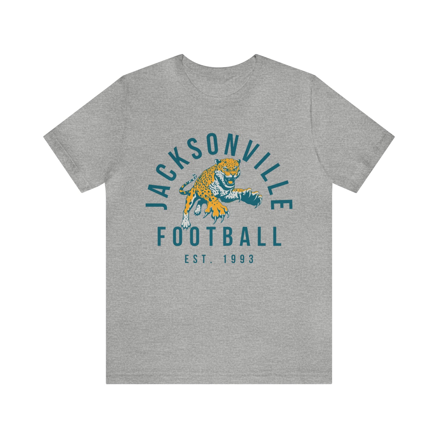 Vintage Jacksonville Jaguars T-Shirt - Retro NFL Football Short Sleeve Tee - Oversized Men's & Women's T-Shirt - Design 3