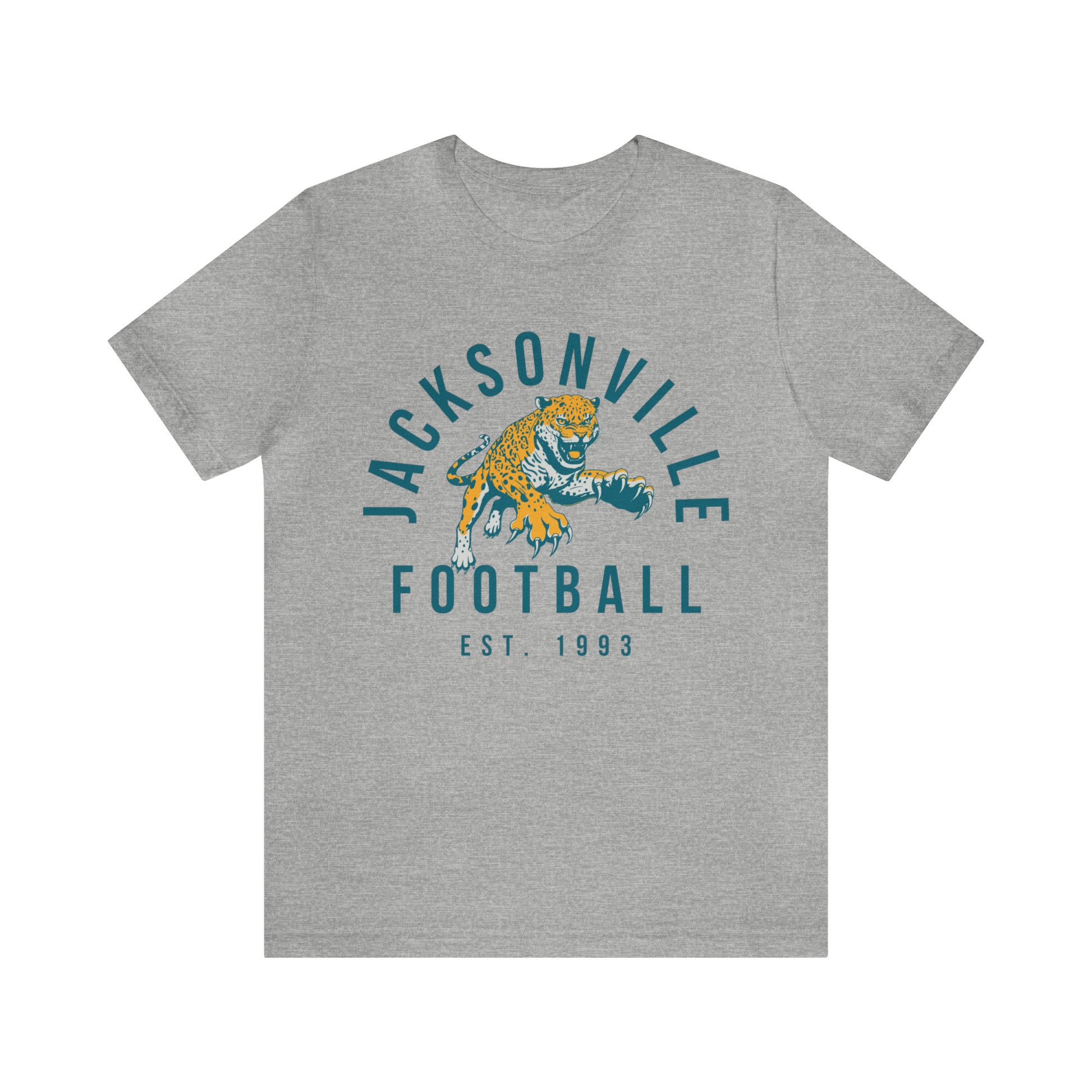 Vintage Jacksonville Jaguars T-Shirt - Retro NFL Football Short Sleeve Tee - Oversized Men's & Women's T-Shirt - Design 3