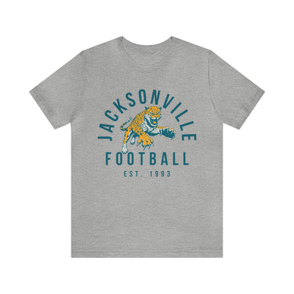 Vintage Jacksonville Jaguars T-Shirt - Retro NFL Football Short Sleeve Tee - Oversized Men's & Women's T-Shirt - Design 3