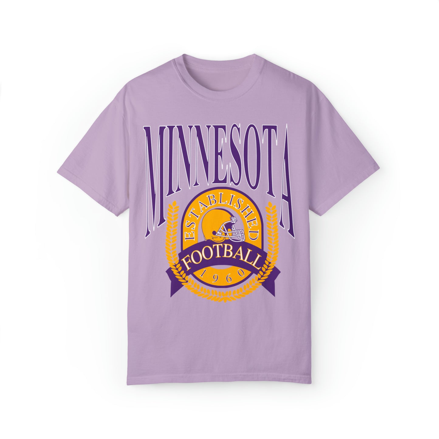 Comfort Colors Throwback Vintage Minnesota Vikings NFL Football Tee - Short Sleeve T-Shirt Unisex Men's Women's Oversized Apparel - Design 1