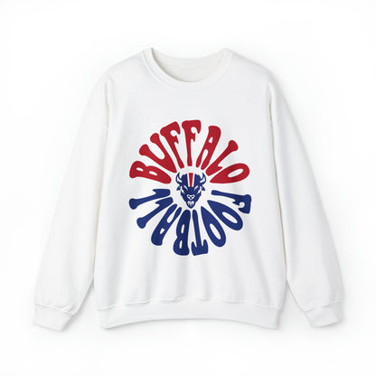 Vintage Buffalo Bills Crewneck Sweatshirt - Retro NFL Football Men's Women's Hoodie - Bills Mafia Football Apparel - Design 2