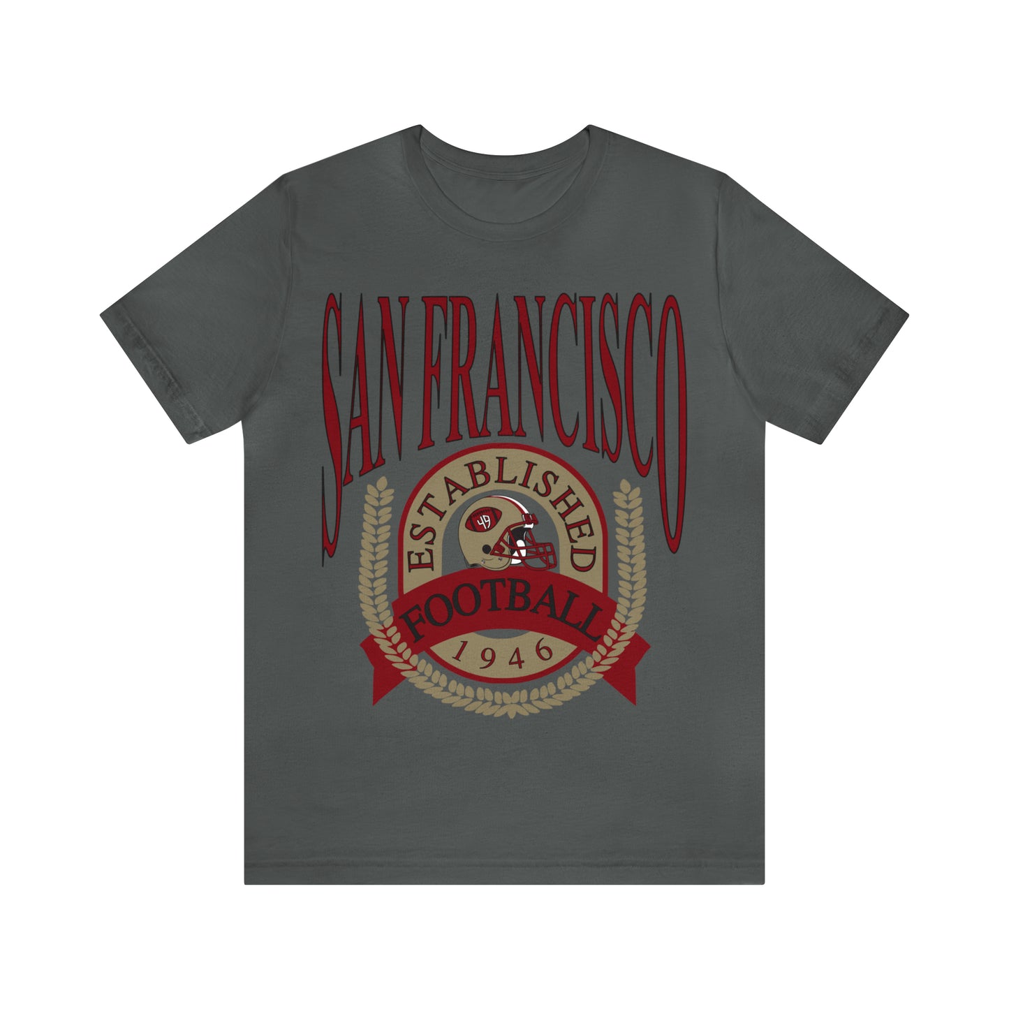 Vintage San Francisco 49ERS Football Tee - Men's & Women's Unisex Retro Short Sleeve Oversized T-Shirt - Design 1
