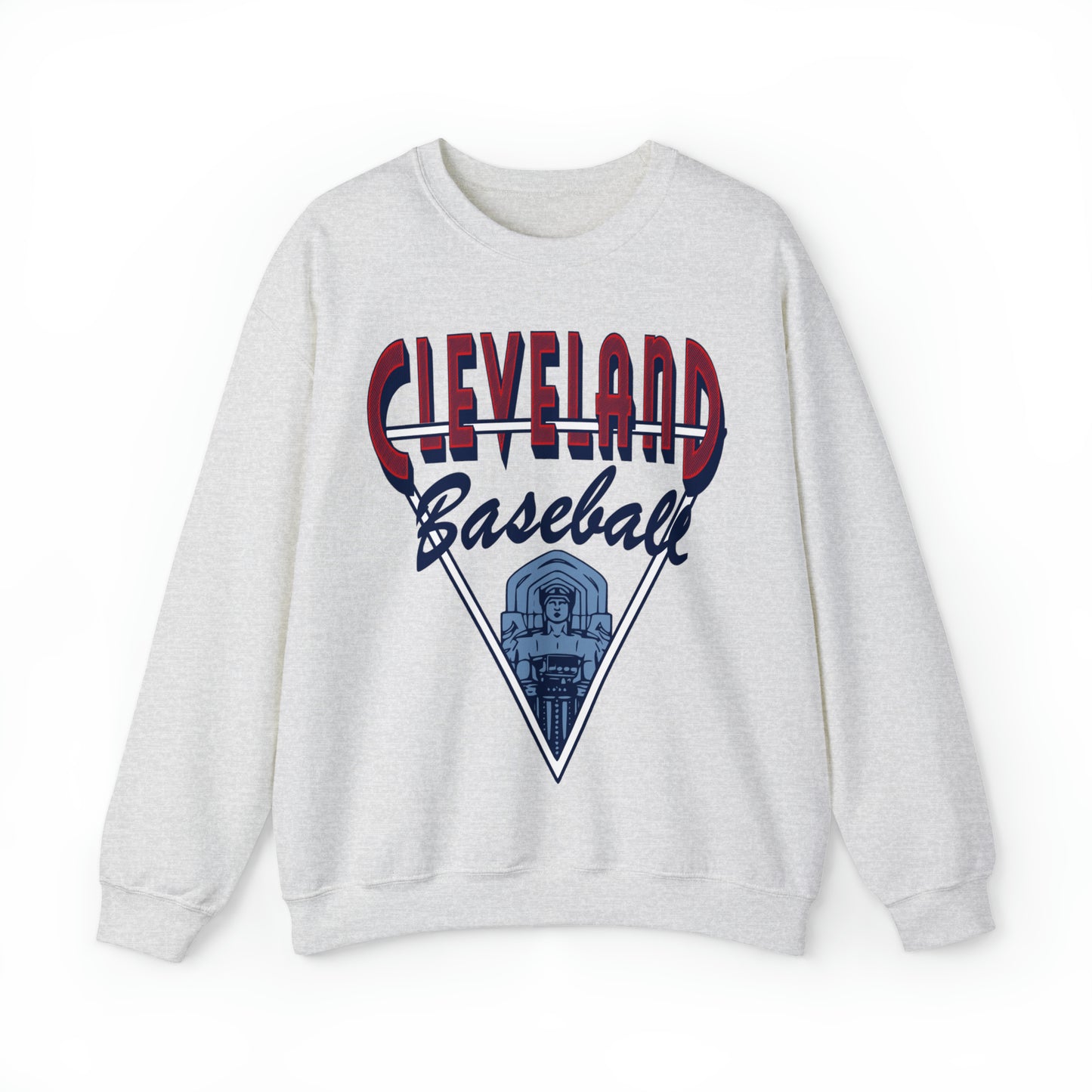 Vintage Cleveland Baseball Crewneck - CLE Indians Unisex Sweatshirt Baseball Apparel