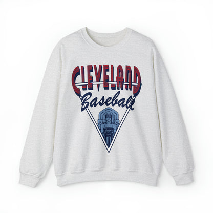 Vintage Cleveland Baseball Crewneck - CLE Indians Unisex Sweatshirt Baseball Apparel