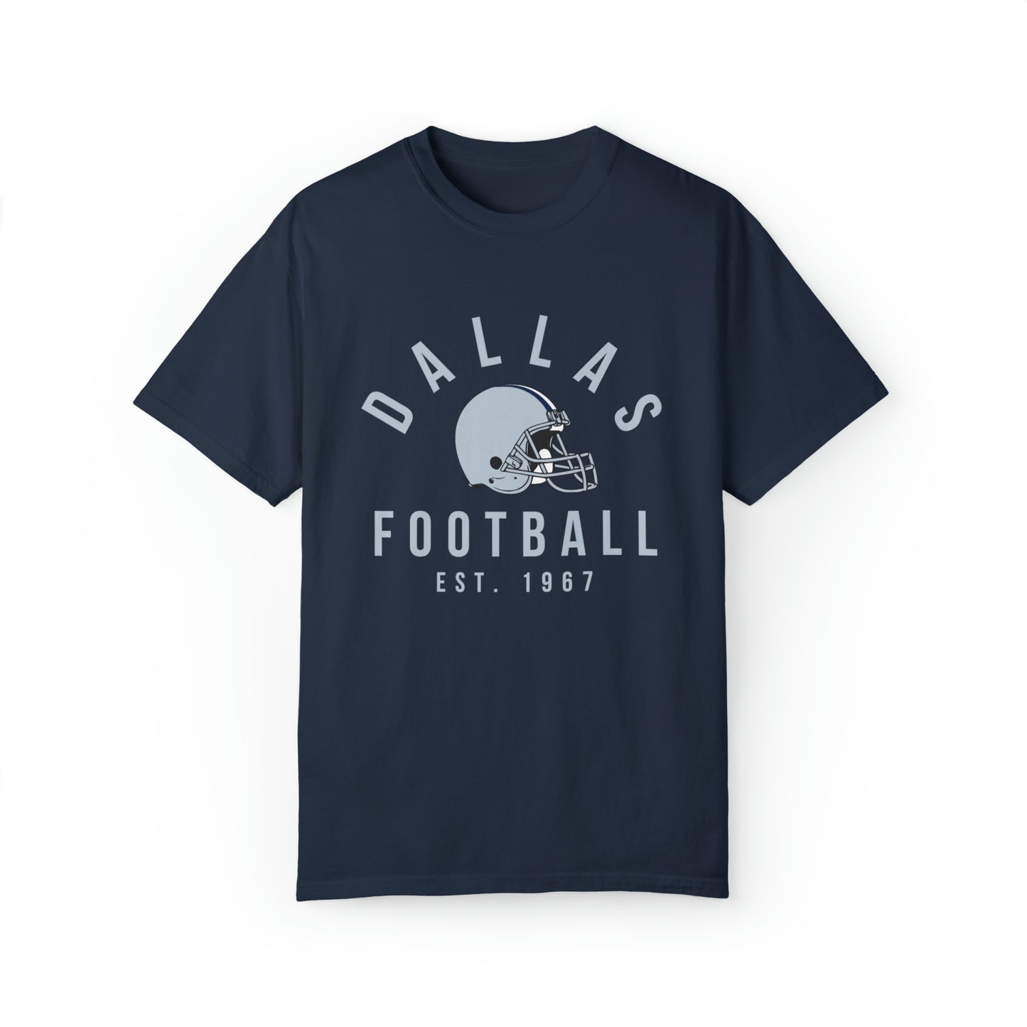 Comfort Colors Dallas Cowboys Football Tee - Short Sleeve T-Shirt Men's Women's Apparel - Design 3