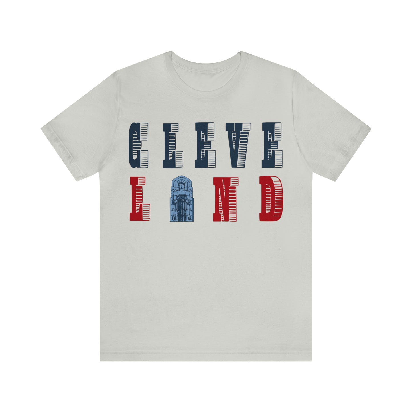 Vintage Cleveland Baseball Letters Tee Retro Short Sleeve Unisex T-Shirt