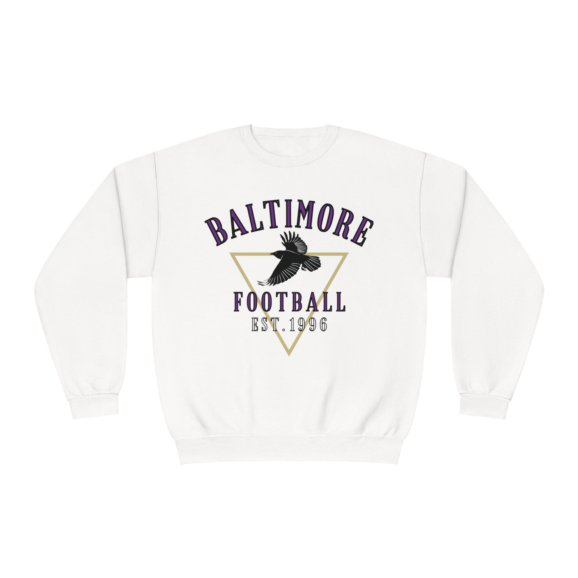 Vintage Baltimore Ravens Crewneck Sweatshirt  - NFL Football Hoodie - Retro Sweatshirt Oversized Game Day Apparel - Design 3