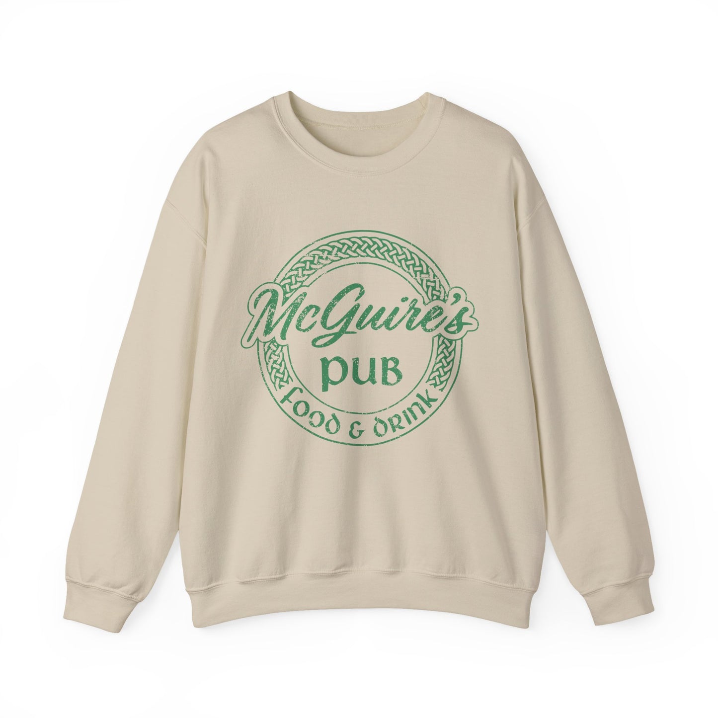 McGuire's Pub Logo Sweatshirt — Irish Pub St. Patrick's Day Crewneck