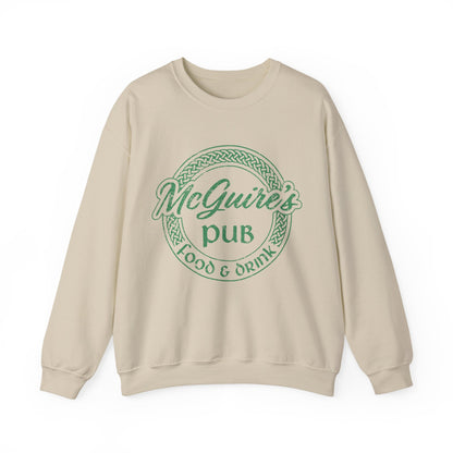 McGuire's Pub Logo Sweatshirt — Irish Pub St. Patrick's Day Crewneck