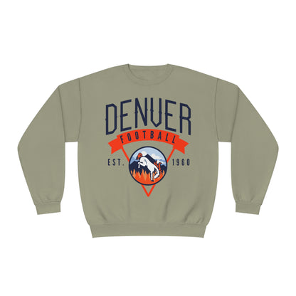 Vintage Denver Broncos Crewneck Sweatshirt - Hippy Colorado Football Apparel - Men's & Women's Unisex Sizing