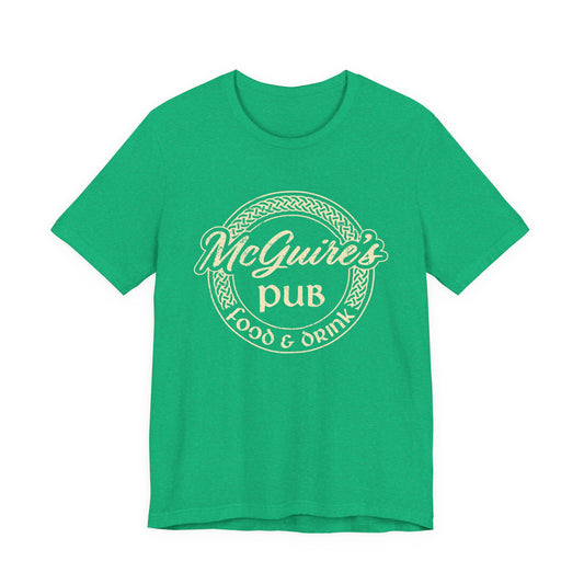 Men's Unisex Logo Pub Ringer Tee —McGuire's Logo