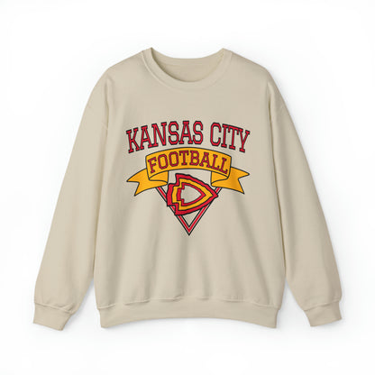 Vintage Kansas City Chiefs Crewneck Sweatshirt - 90's NFL Football Hoodie - Retro Travis Kelce Arrowhead Style - Design 3