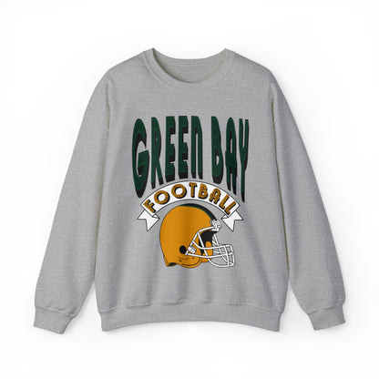 90's Green Bay Packers Sweatshirt - Vintage Style Crewneck - Wisconsin Cheese Head - Throwback Logo  - Design 3