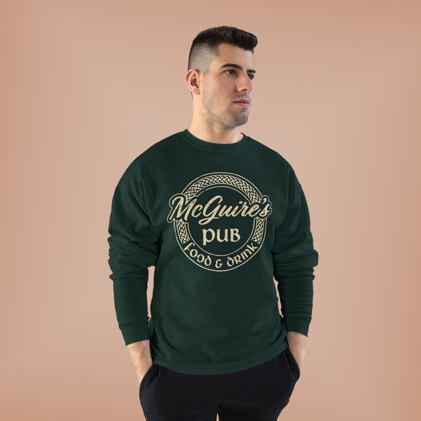 McGuire's Pub Logo Sweatshirt — Irish Pub St. Patrick's Day Crewneck