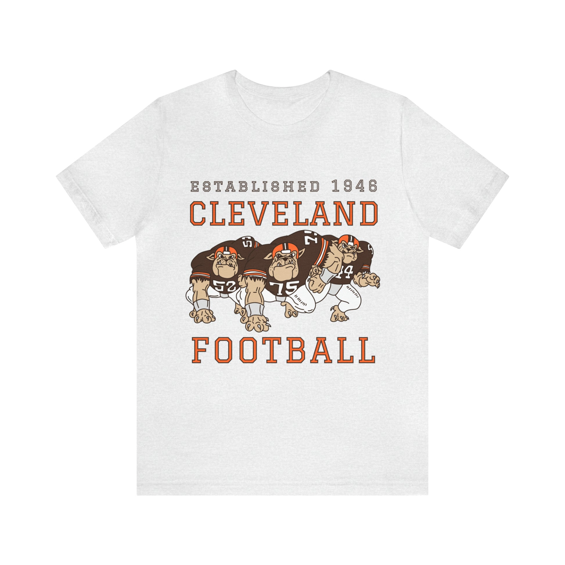 Dawg Pound Cleveland Browns T-Shirt - Vintage Cleveland Browns NFL Football Short Sleeve Tee - Retro Fan Gear Apparel Teem - Design 6