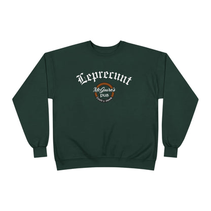 Men's Unisex McGuire's Pub Sweatshirt — Leprecunt Irish Pub St. Patrick's Day Crewneck