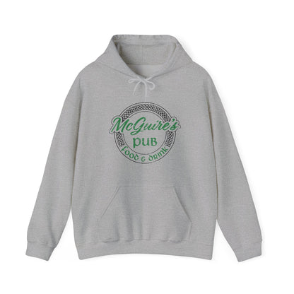 Men's Unisex Faded Logo Pub Hoodie — Vintage Irish Pub Logo Sweatshirt