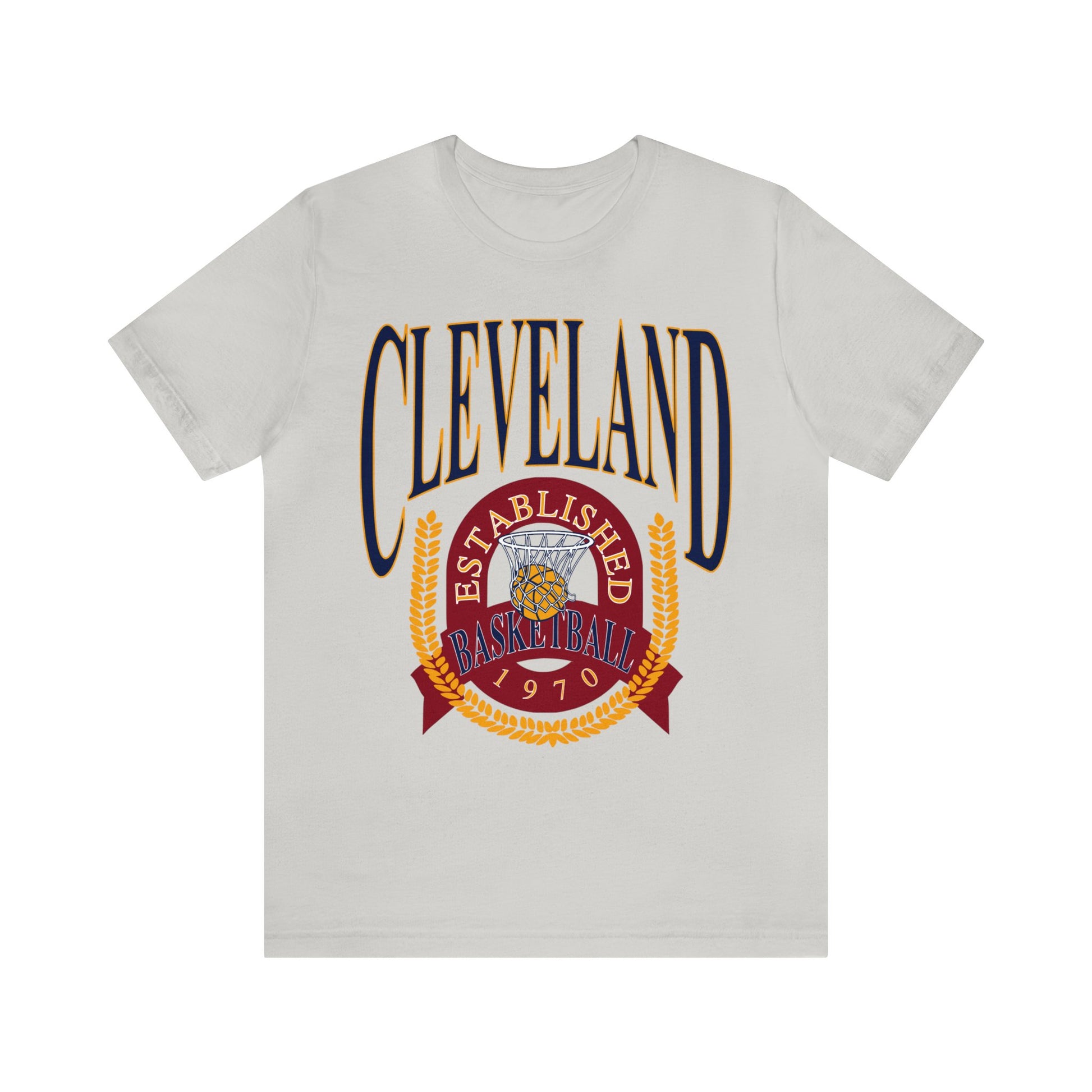 Vintage Cleveland Cavaliers Basketball T-Shirt Wine & Gold - NBA Basketball Unisex Short Sleeve Tee