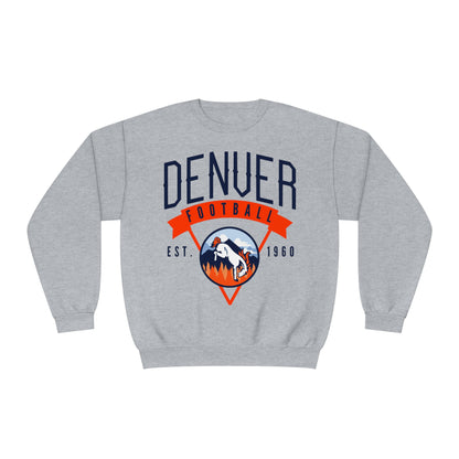 Vintage Denver Broncos Crewneck Sweatshirt - Hippy Colorado Football Apparel - Men's & Women's Unisex Sizing