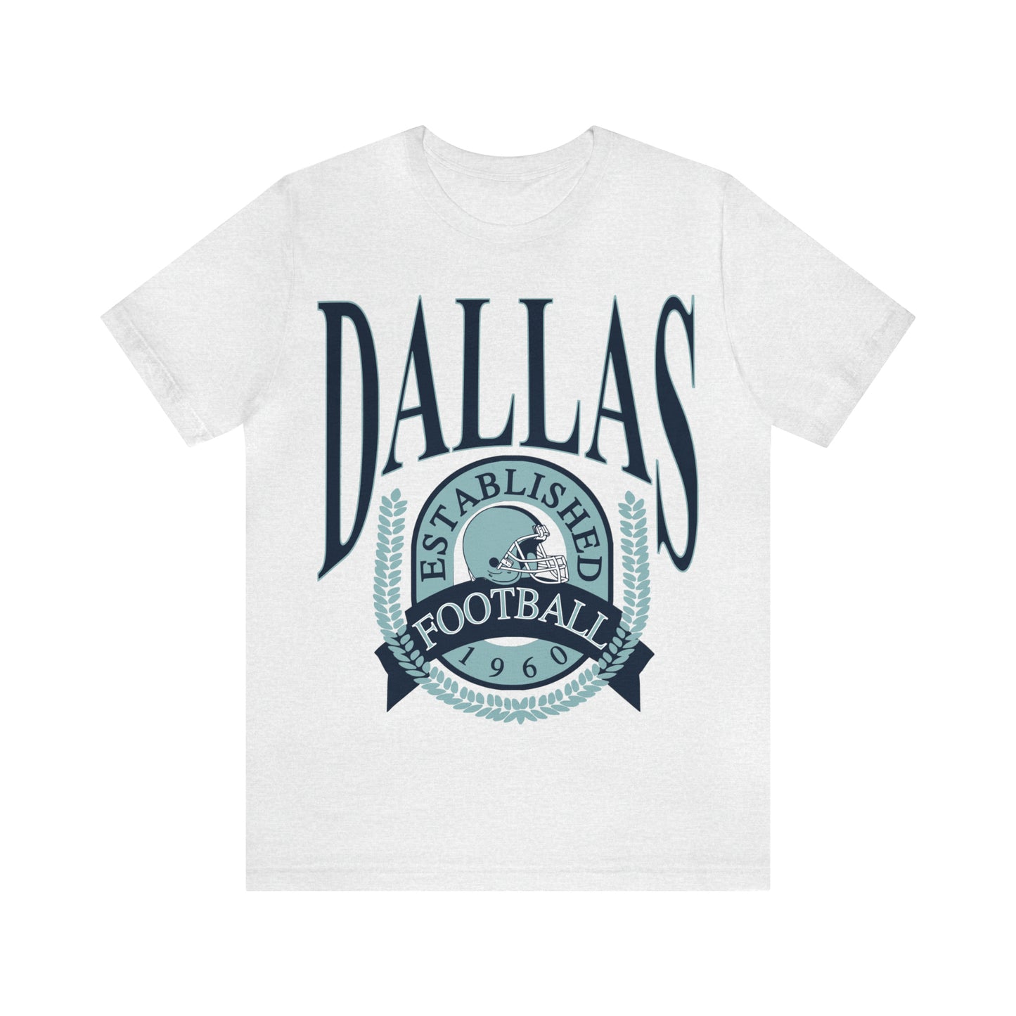 Throwback Dallas Cowboys Football Tee - Vintage Football T-Shirt - Short Sleeve Oversized Men's & Women's Unisex Apparel - Design 1
