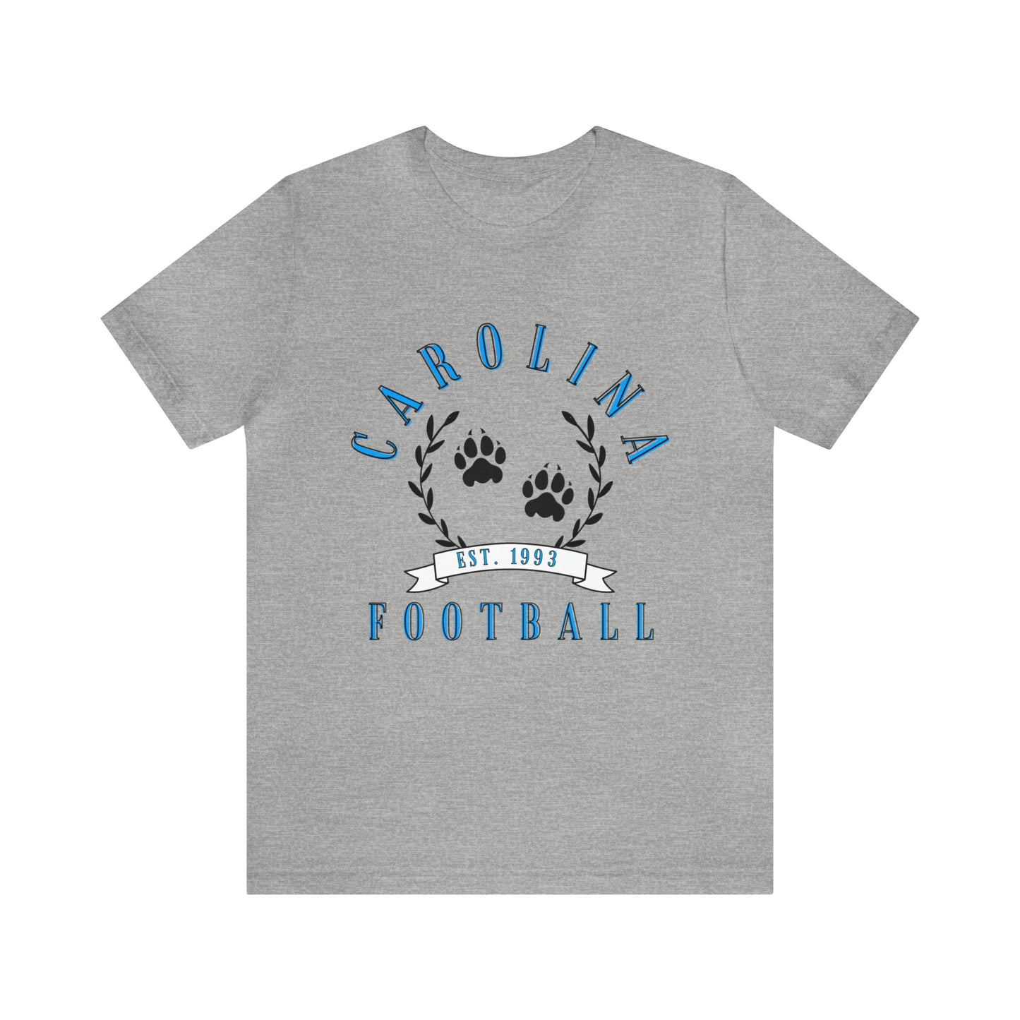 Vintage Carolina Panthers Short Sleeve T-Shirt - Retro NFL Apparel - Vintage Men's and Women's - Design 3