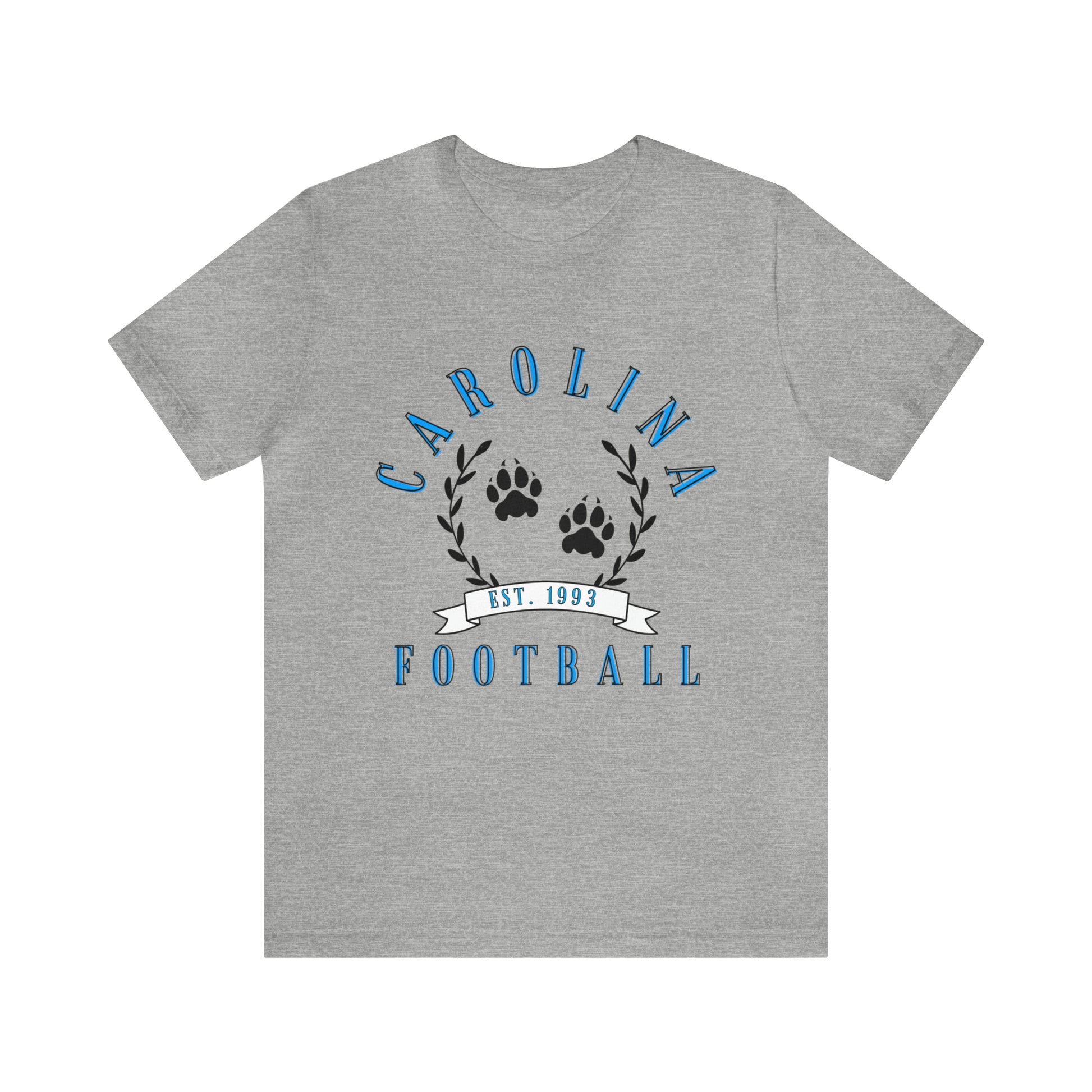 Vintage Carolina Panthers Short Sleeve T-Shirt - Retro NFL Apparel - Vintage Men's and Women's - Design 3