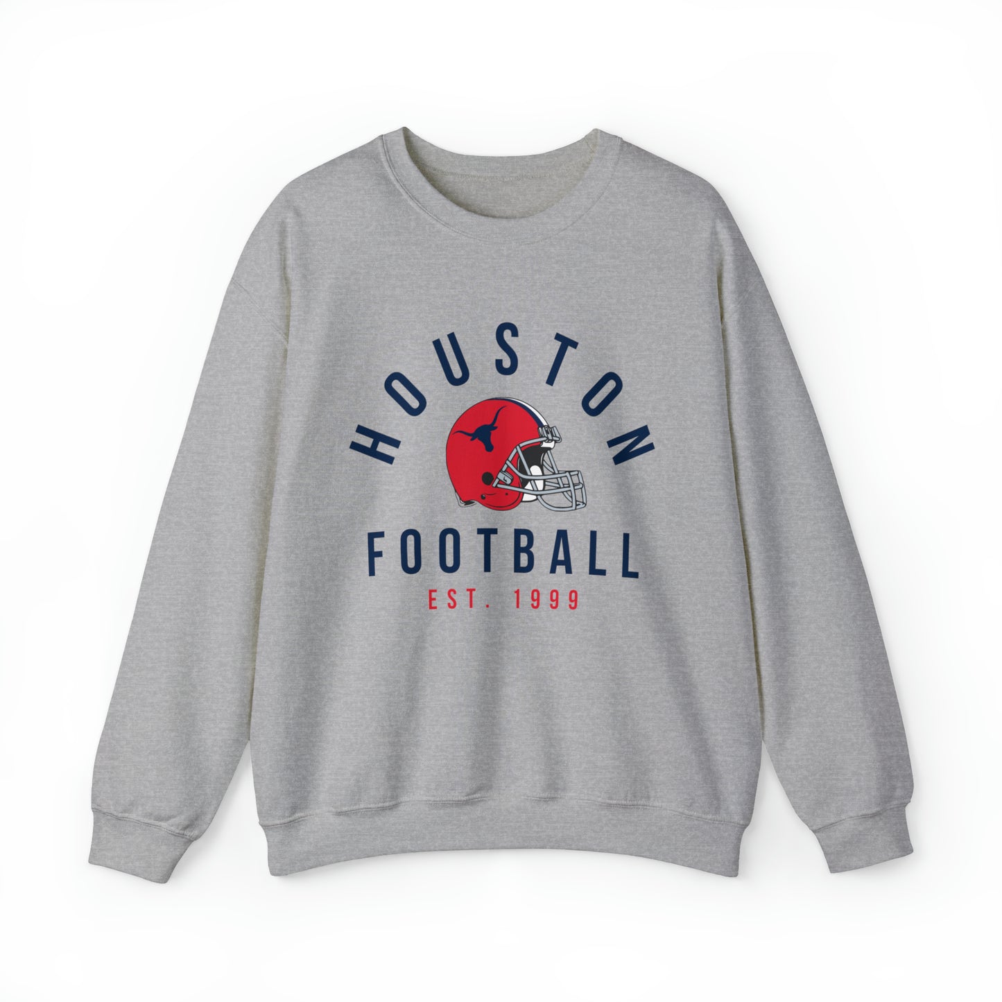 Vintage Houston Texans Crewneck - Vintage Style Football Sweatshirt - Men's Women's Unisex Apparel - Design 1