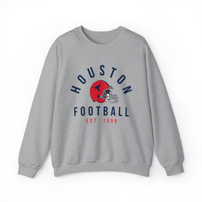 Vintage Houston Texans Crewneck - Vintage Style Football Sweatshirt - Men's Women's Unisex Apparel - Design 1