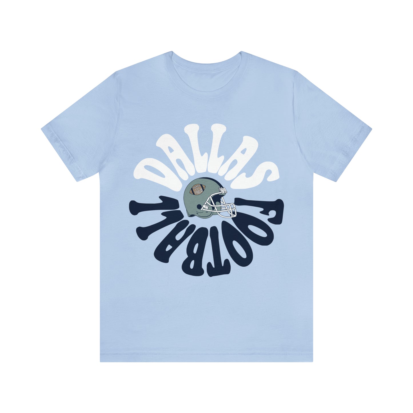 Hippy Dallas Cowboys Football Tee - Vintage Football T-Shirt - Short Sleeve Oversized Men's & Women's Unisex Apparel - Design 2